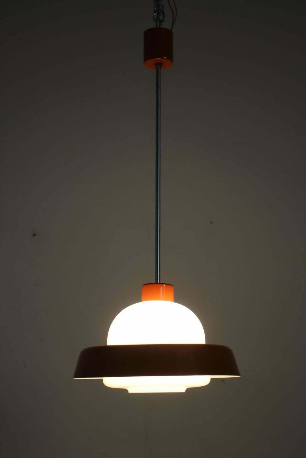 photo for sale 1970s Glass Pendant Lamp By Kamenicky Senov, Czechoslovakia