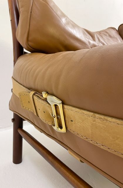 Vintage "Kontiki" Three Seater Leather Sofa By Arne Norell photo buy