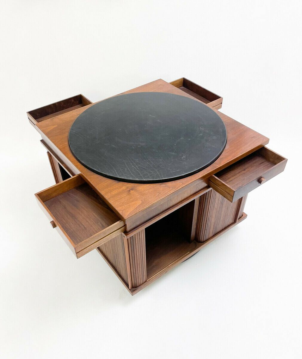 Italian Mid Century Rotating Coffee Table By Gianfranco Frattini photo 3155.0