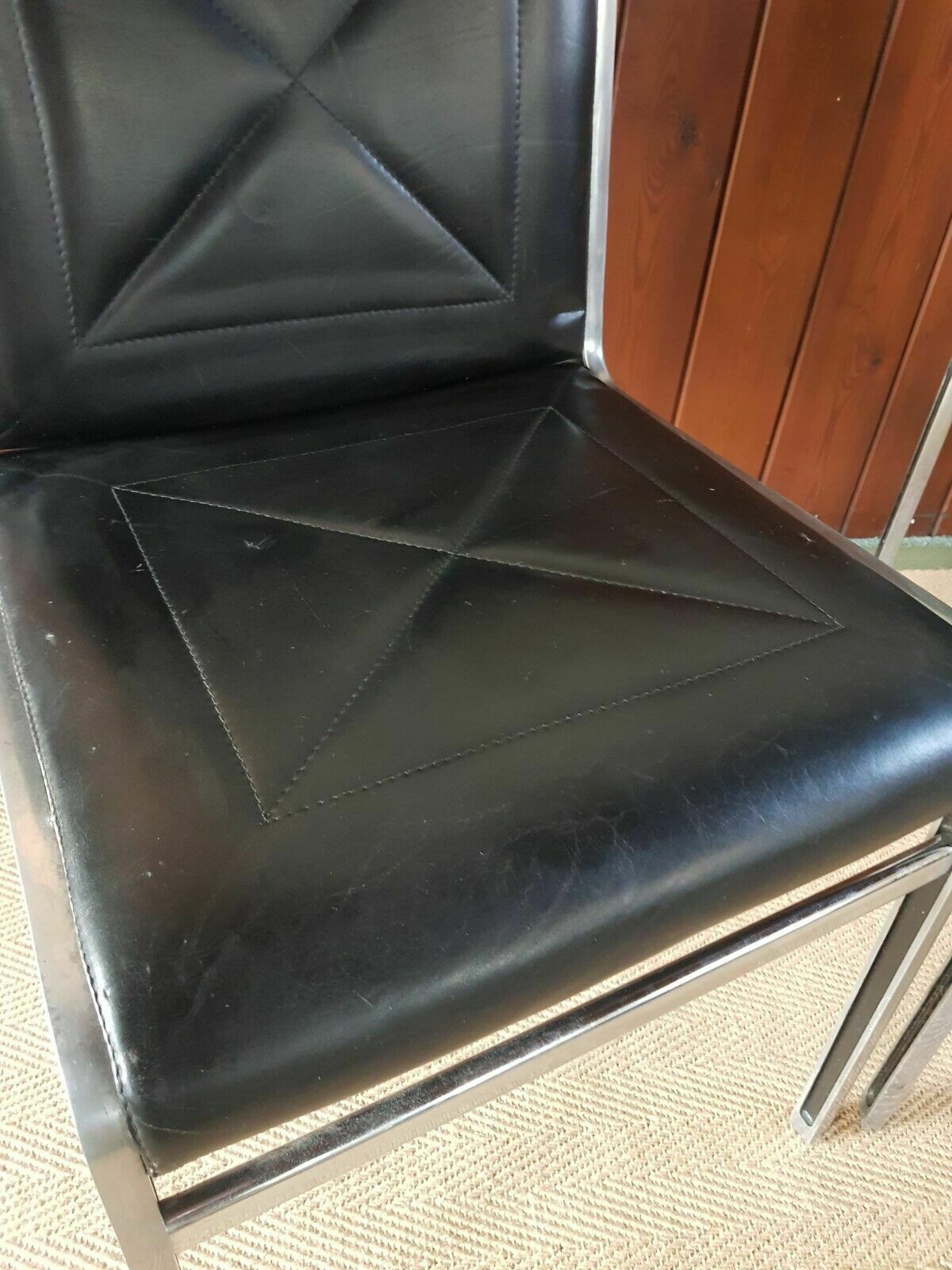 Andre Vandenbeuck Aluline Lounge Chair In Black Leather For Strassle 2 Available photo vinterior