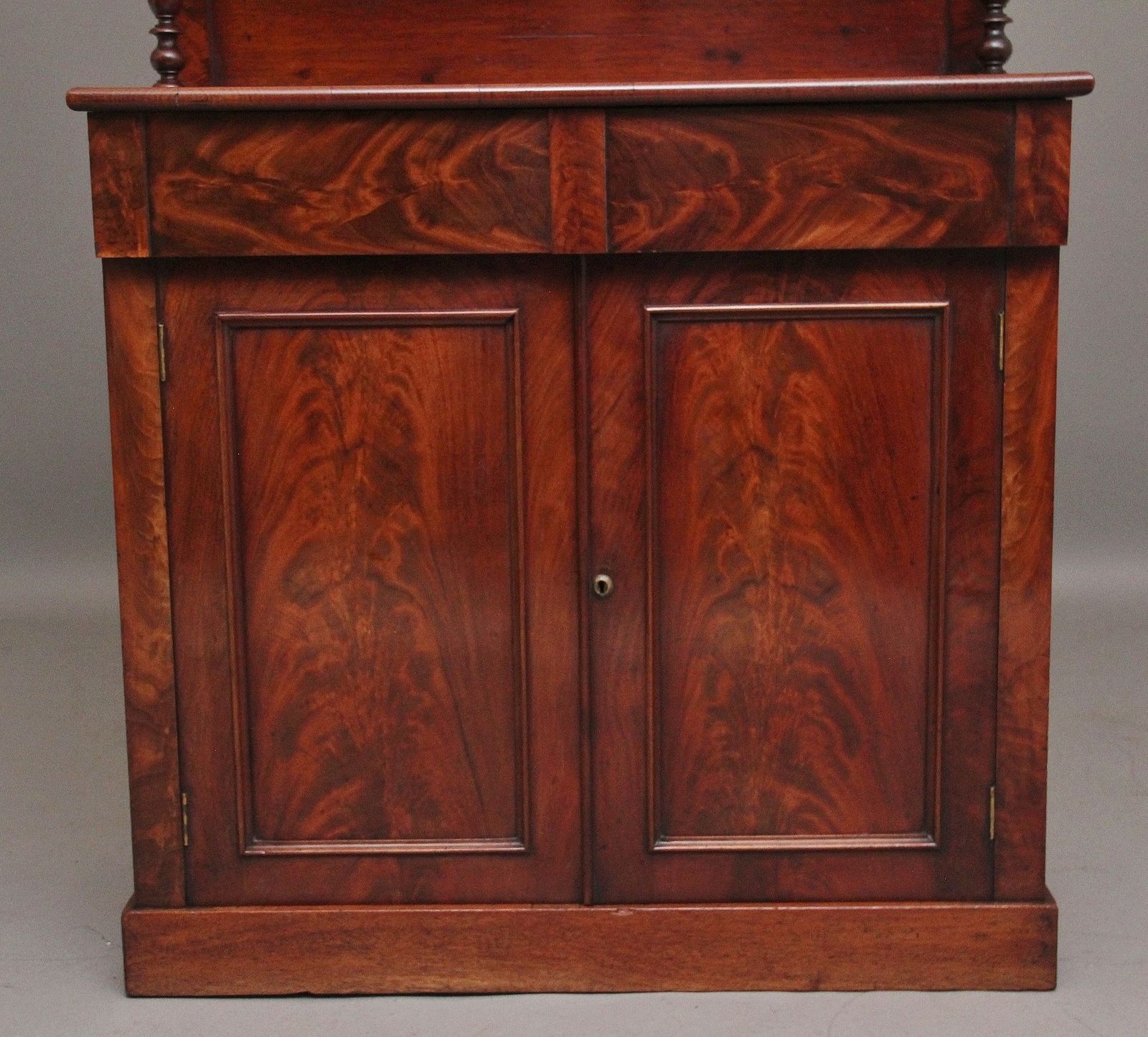 Furniture 19th Century Mahogany Side Cabinet photo