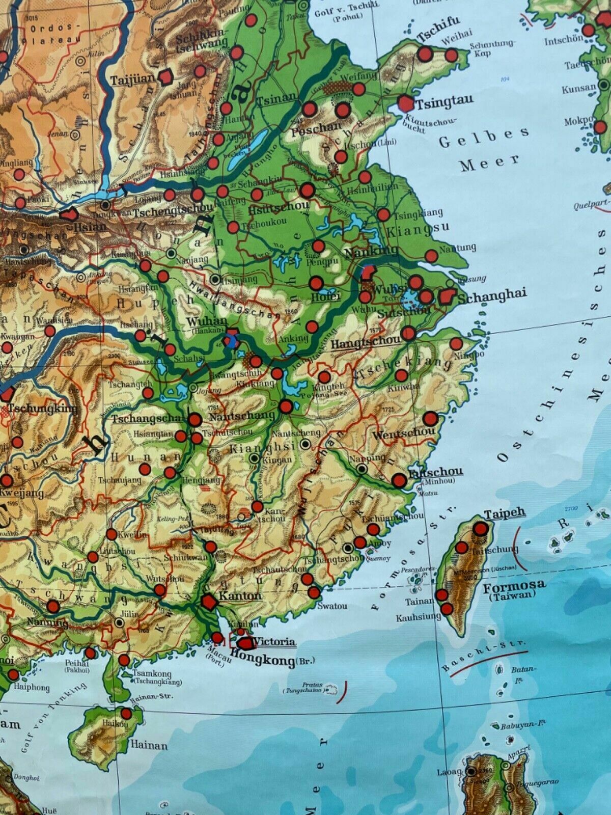photo buy Vintage South & East Asia Geographical Roll Down School Map Chart Geography