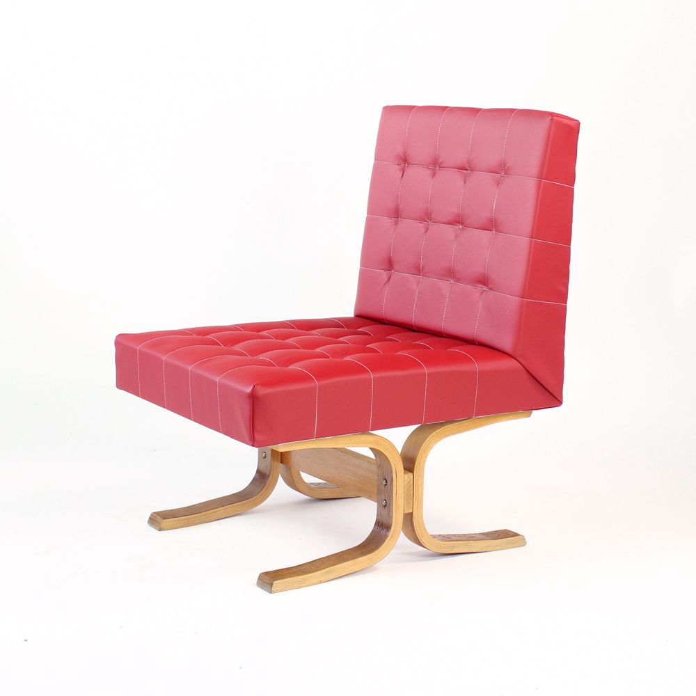 Midcentury Lounge Chair Bratislava By Jindrich Volak For Drevopodnik Holesov, 1960s