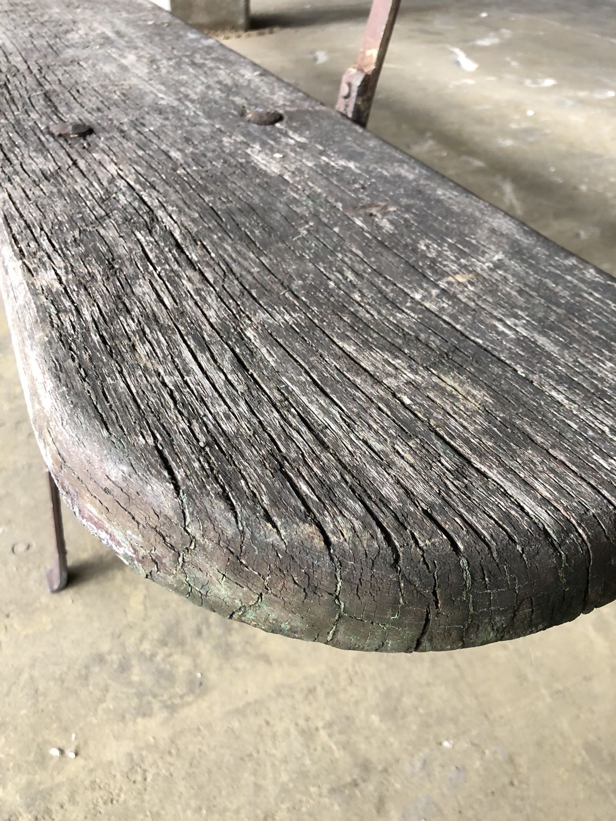 Long Garden Bench In Original Good Condition, 1950s photo furniture