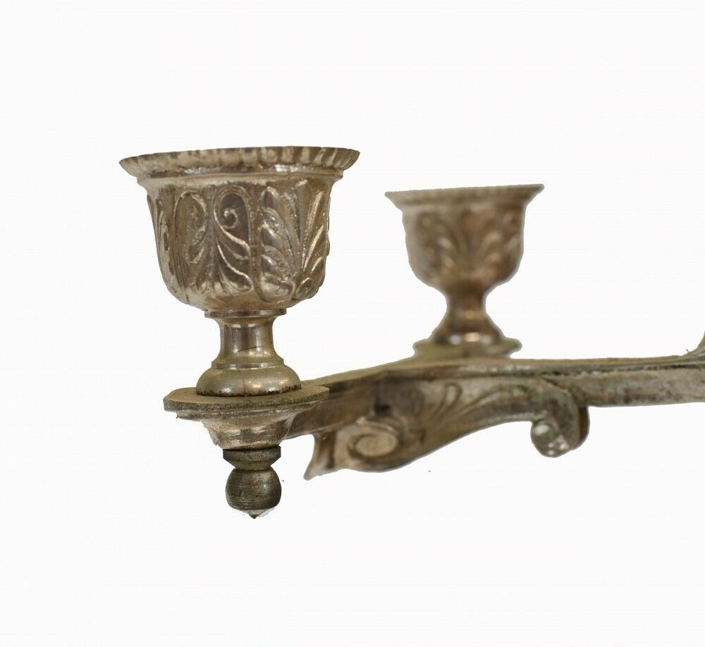 Home Decor Pair Silverplate Candelabras   2.5 Ft English Victorian Maidens photo