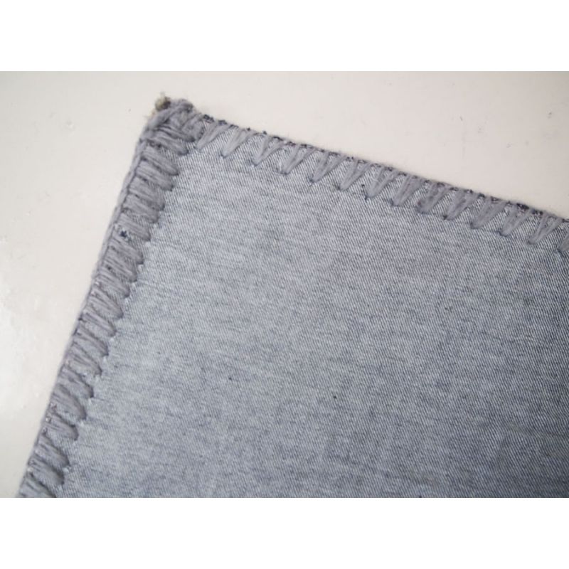 Grey Overdyed Vintage Turkish Hand Stitched Patch Work Rug photo vinterior