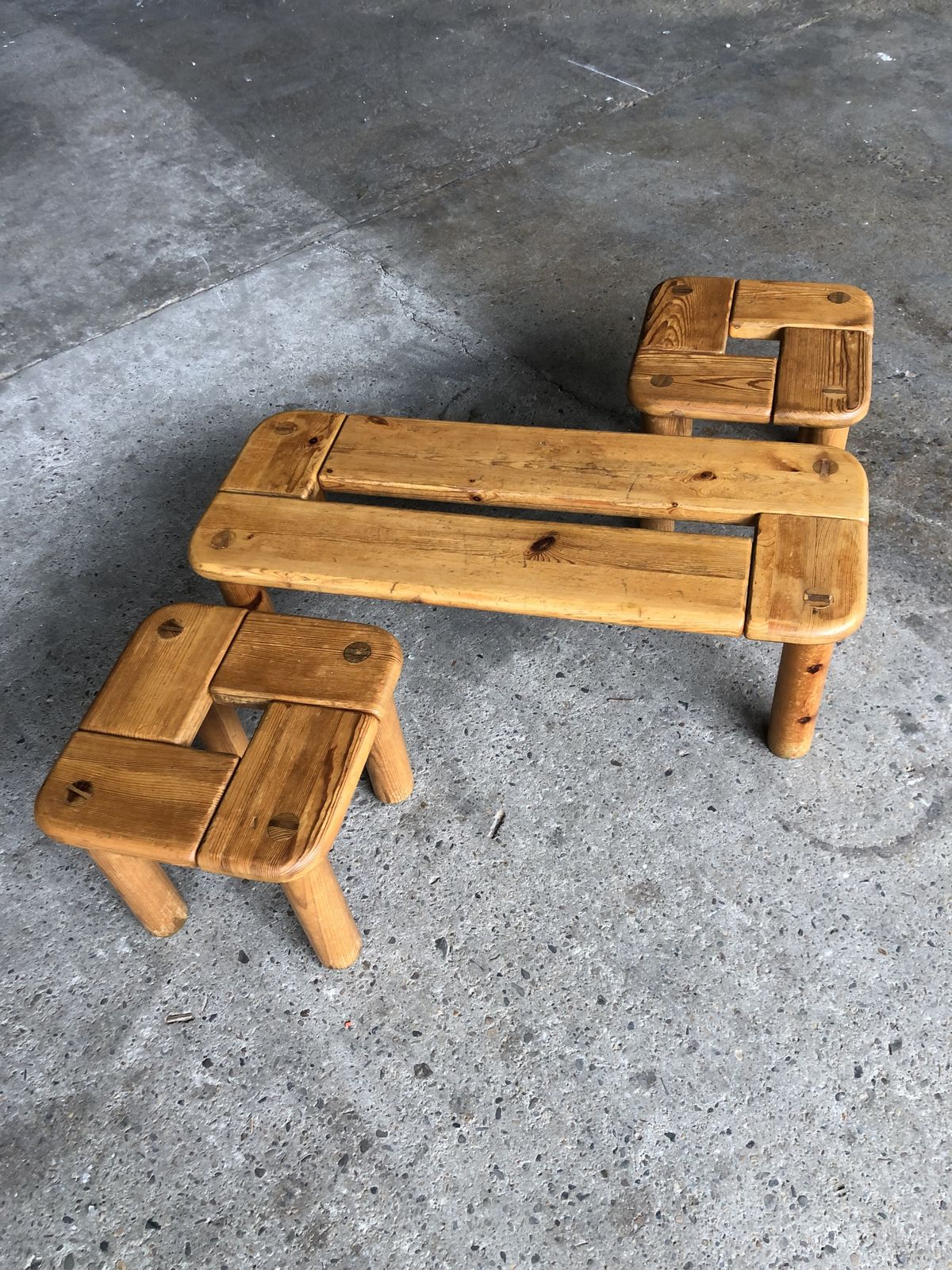 photo vinterior Finnish Coffee Tables By Olof Ottelin For Stockmann, 1958, Set Of 3