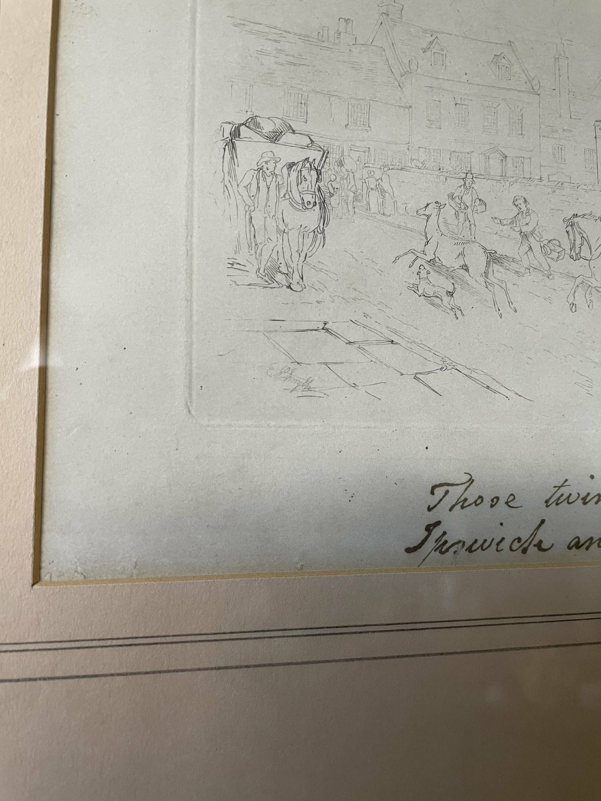 One Day From The Diary Of A Stag Wolsey’s Gate Ipswich Edward Smyth Mrs David Hambury Antique photo Art