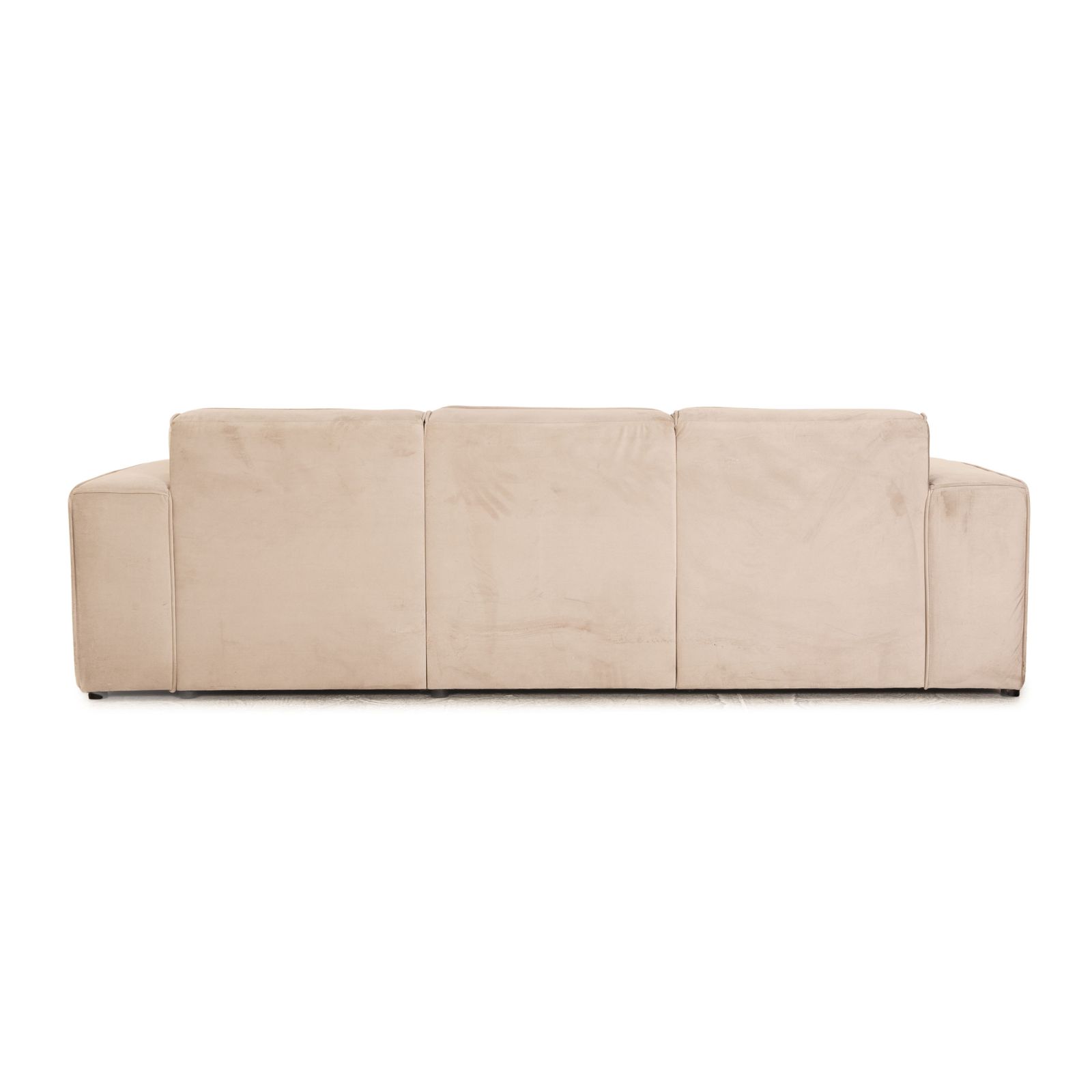 photo furniture Canapé 4 places Iconx Studios Beluga en velours beige gris clair