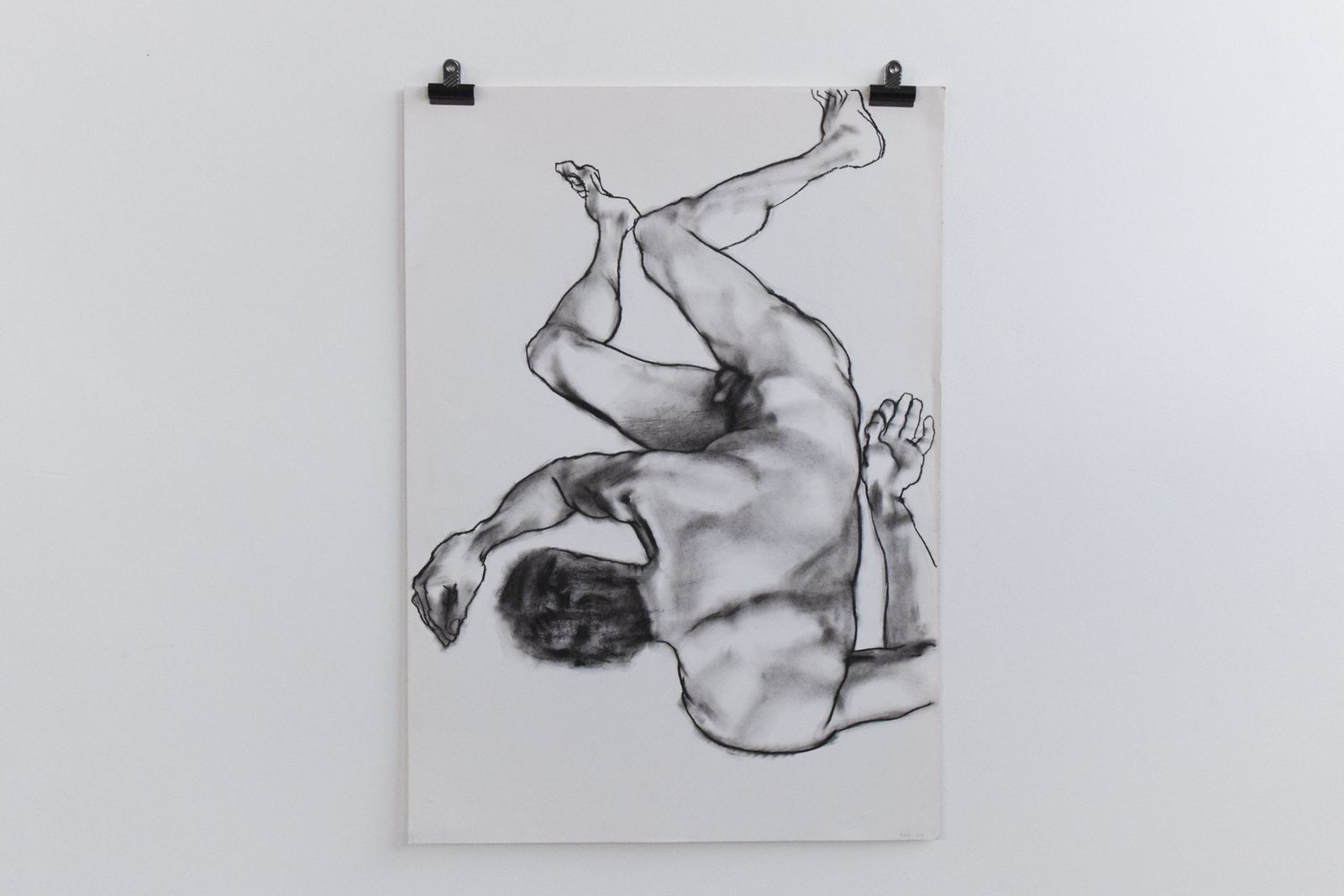 Vintage Original Pastel Male Nude Life Drawing By Artist Robert Arthur Bramwell photo vinterior