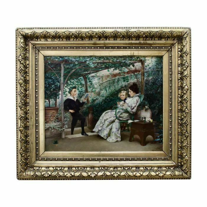 Painting "Recital" K.Stepanov (1854—1910)