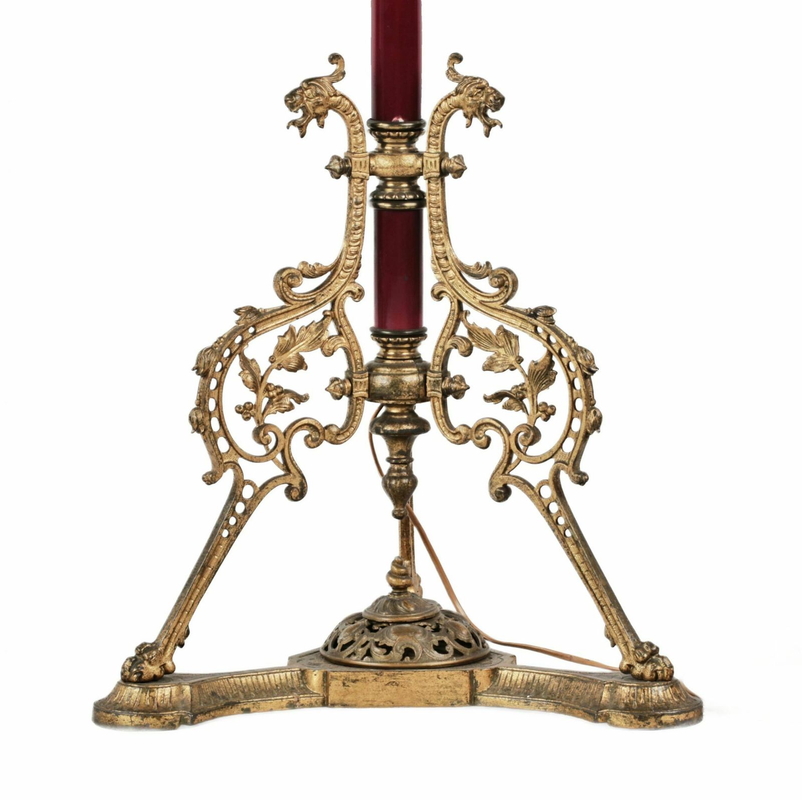Floor Lamp In Art Nouveau Style. Turn Of The 19th 20th Centuries photo vinterior