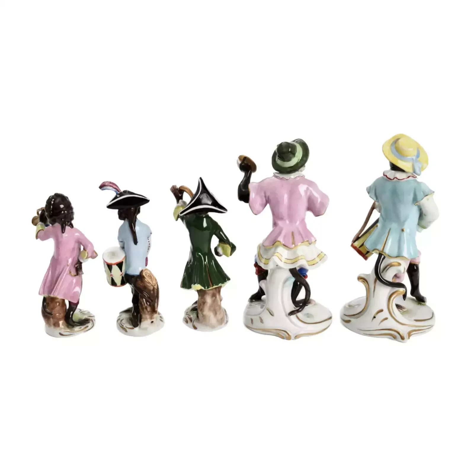 Porcelain Group Orchestra Of Monkeys. photo for sale
