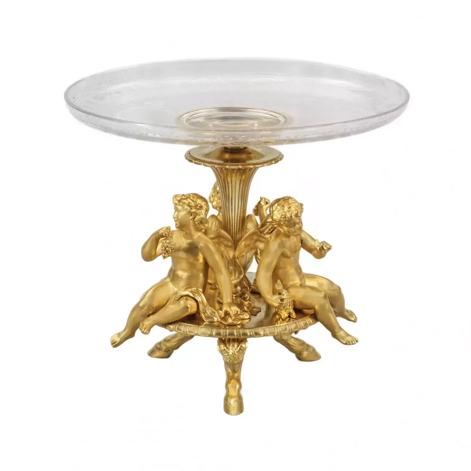 Delicate Fruit Vase Of Napoleon III Period. Es Calier De Cristal Paris photo Home Decor