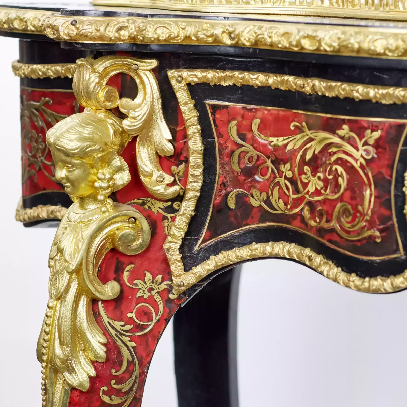 Magnificent Jardinière From The Napoleon III Period, Made In The Boulle Style. photo for sale
