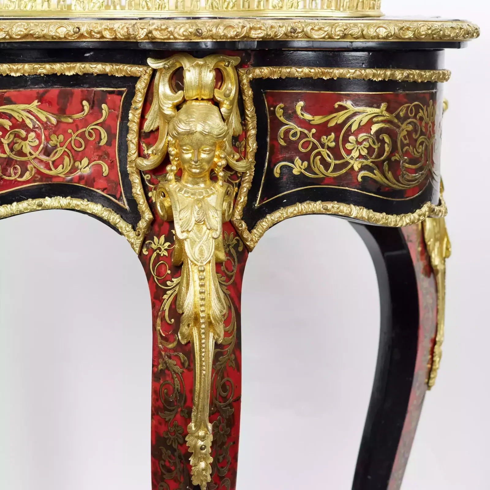 Magnificent Jardinière From The Napoleon III Period, Made In The Boulle Style. photo Furniture