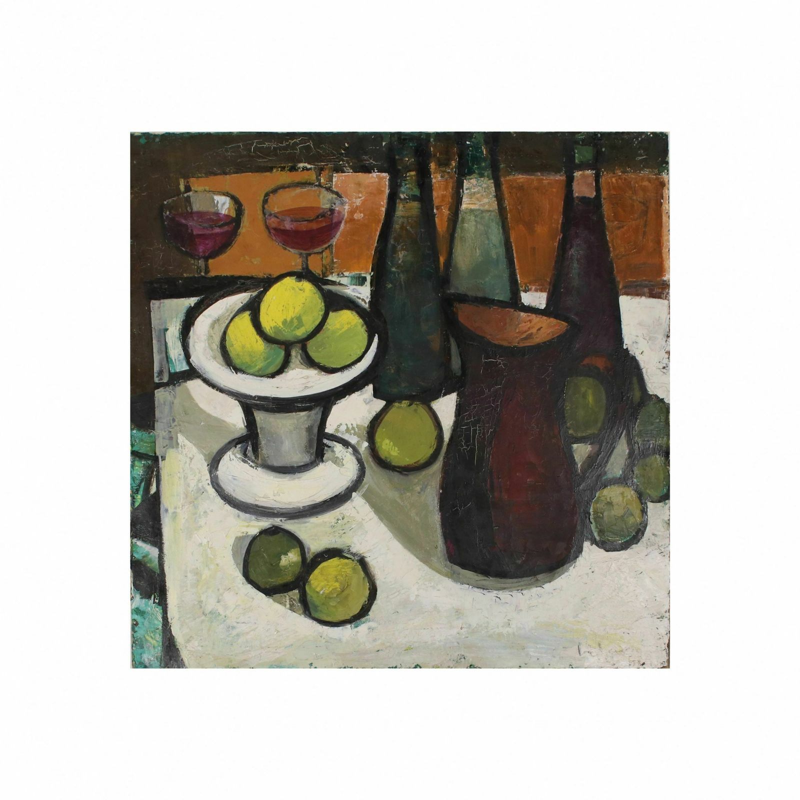 Painting "Still Life With Lemon" L. Mūrnieks