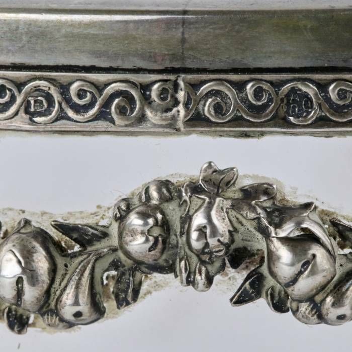 Neoclassical Vase Made Of Crystal In Silver. Early 20th Century photo Home Decor