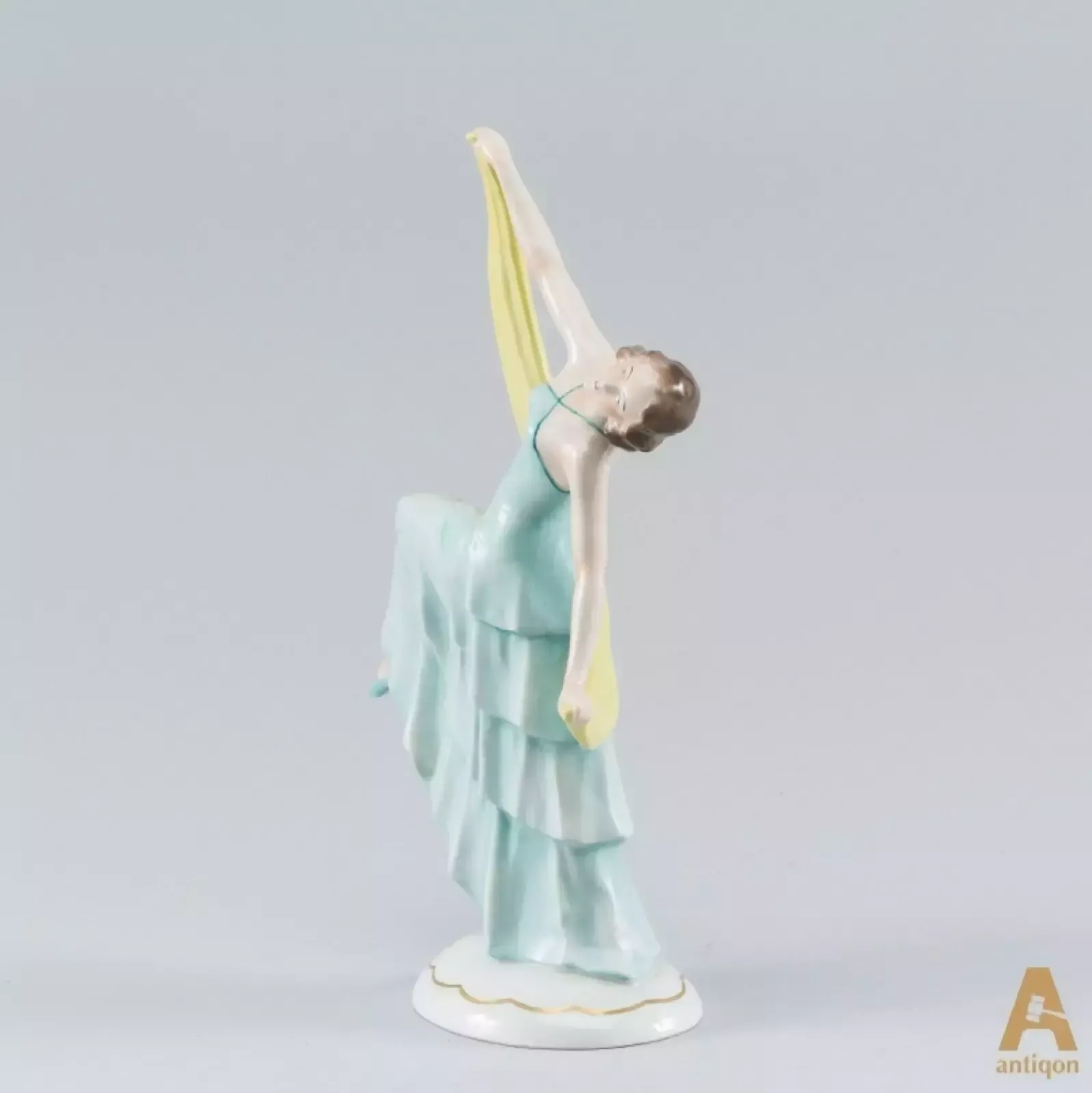Porcelain Figurine Dancing Girl Sitzendorf photo furniture