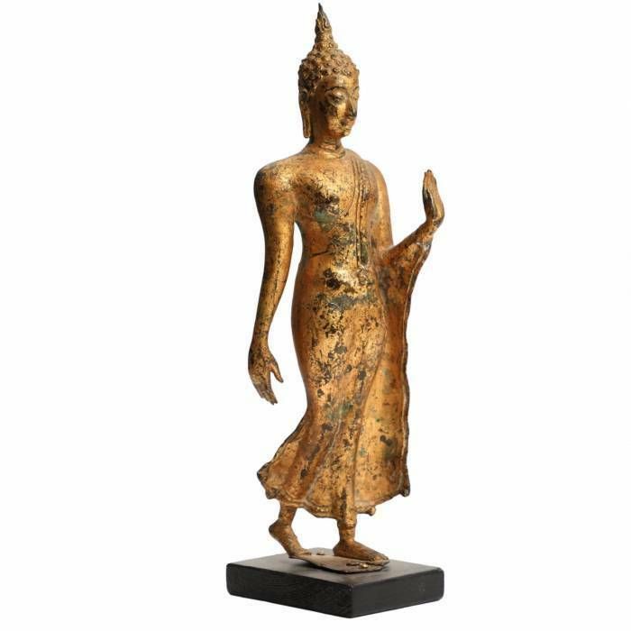 Figure Of The Walking Buddha Of The 19th Century