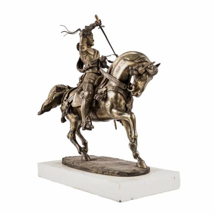 Carlo Marochetti. Bronze Figure Of An Equestrian Knight. Duke Of Savoy photo for sale