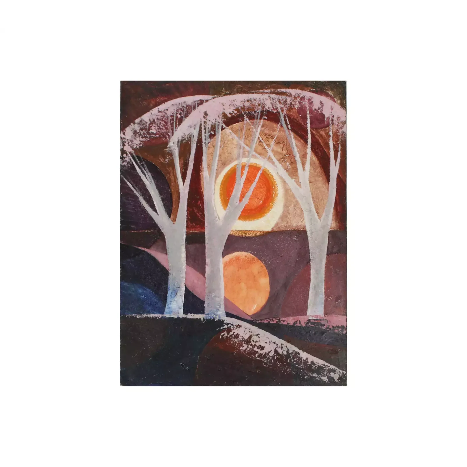 Painting "Sun" L. Mūrnieks, Early 20th Century