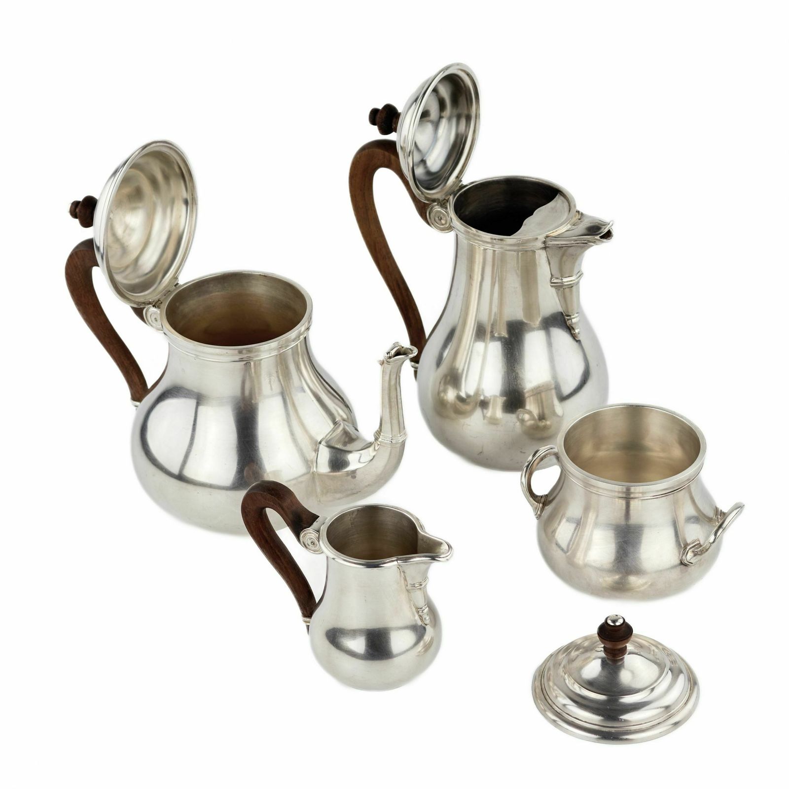 French Tea And Coffee Service In Silver Plated Metal. Paris. Puiforcat photo for sale
