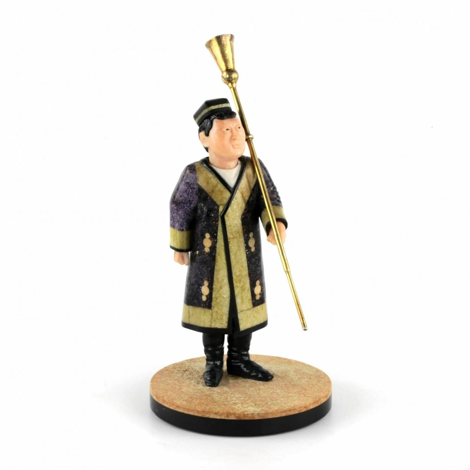 Figurine Of An Uzbek In National Costume With Kornai