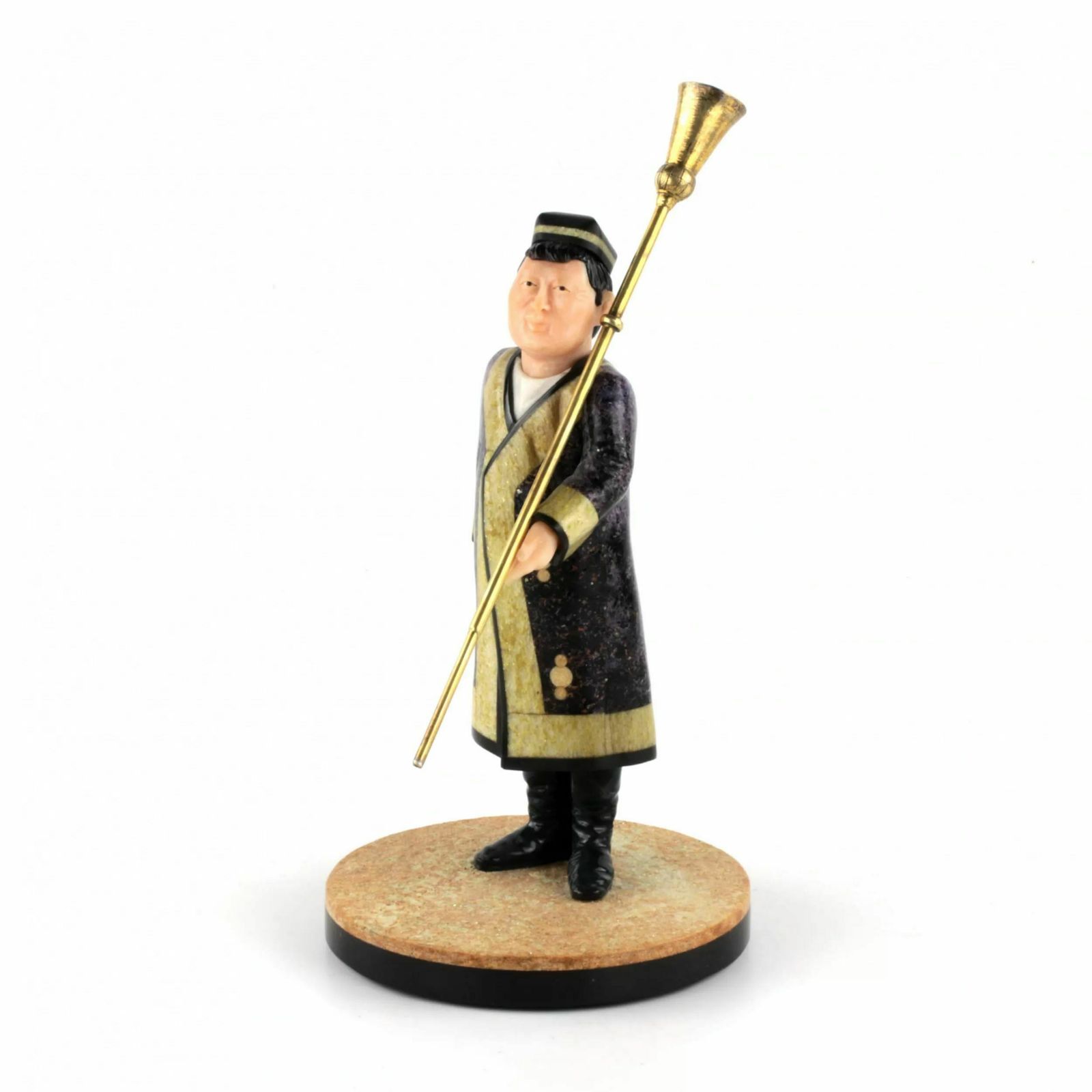 Figurine Of An Uzbek In National Costume With Kornai photo vinterior