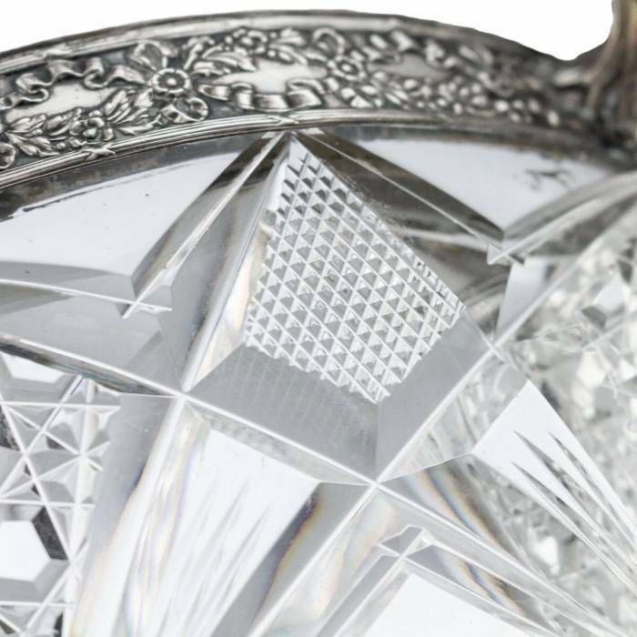 photo furniture Russian Crystal Vase In Silver 15 Petersburg Artel