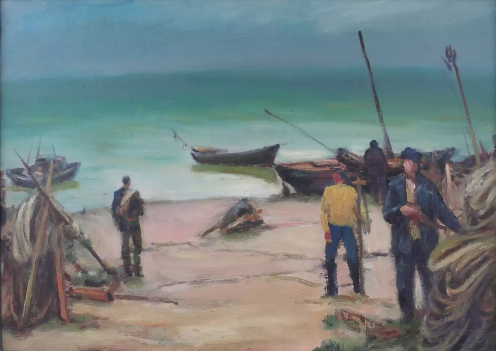 Painting "Seascape", Alexander Lagimov (1903 1990).