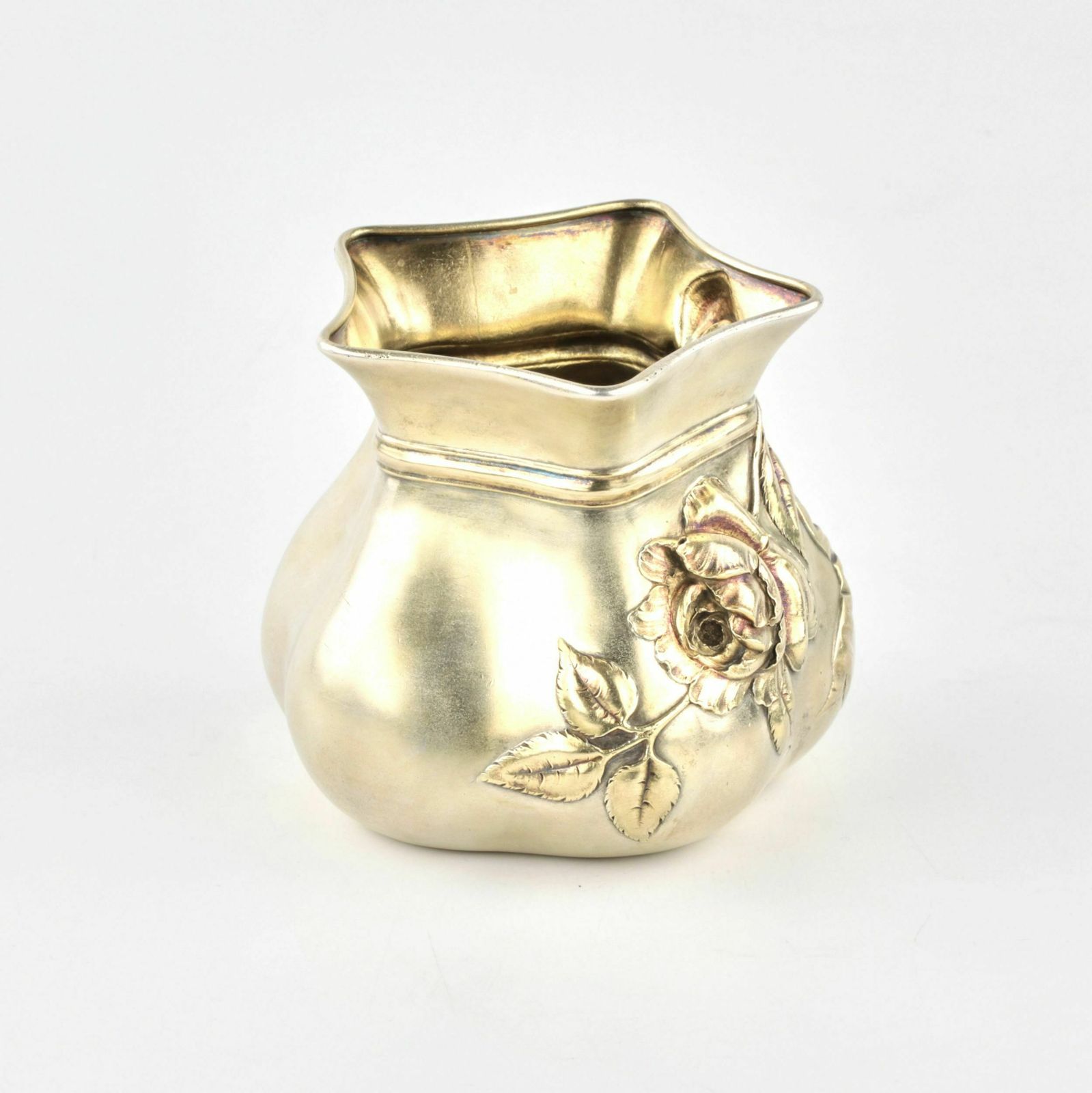 Silver Box / Vase In The Form Of A Tied Bag photo furniture