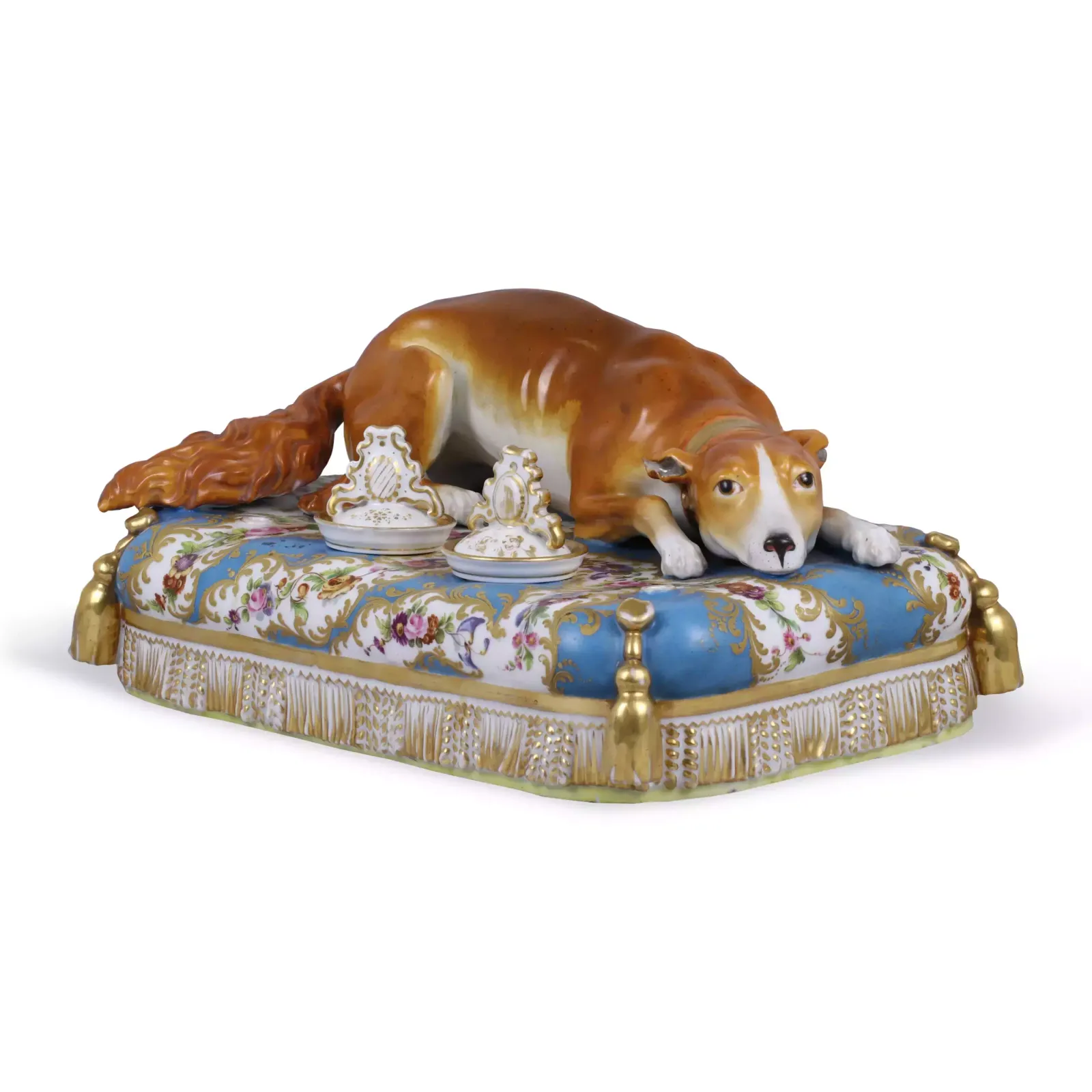 Inkwell Catherine II’s Beloved Dog Jacob Petit 1840 photo furniture