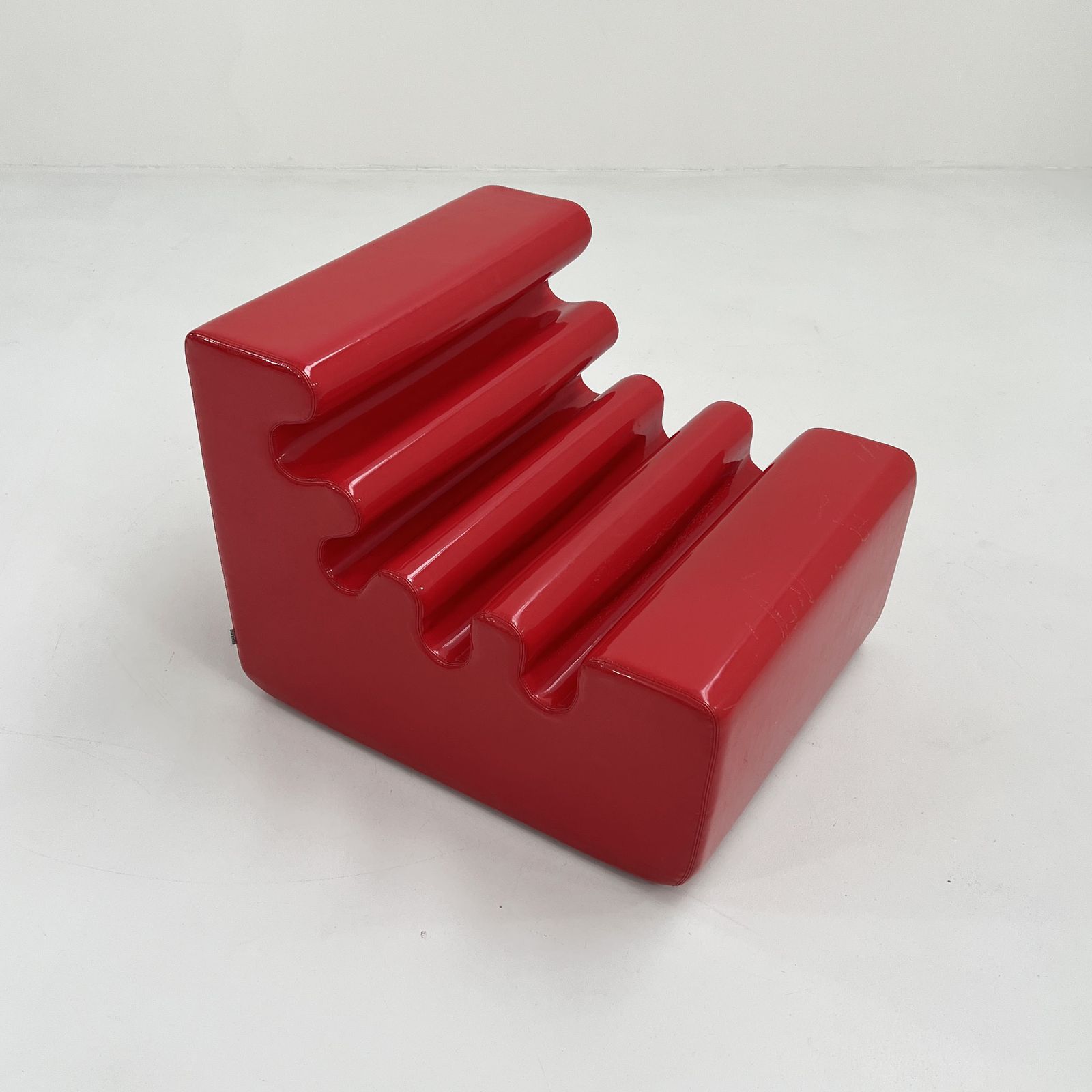 Red Karelia Lounge Chair By Liisi Beckmann For Zanotta, 1960s photo vinterior
