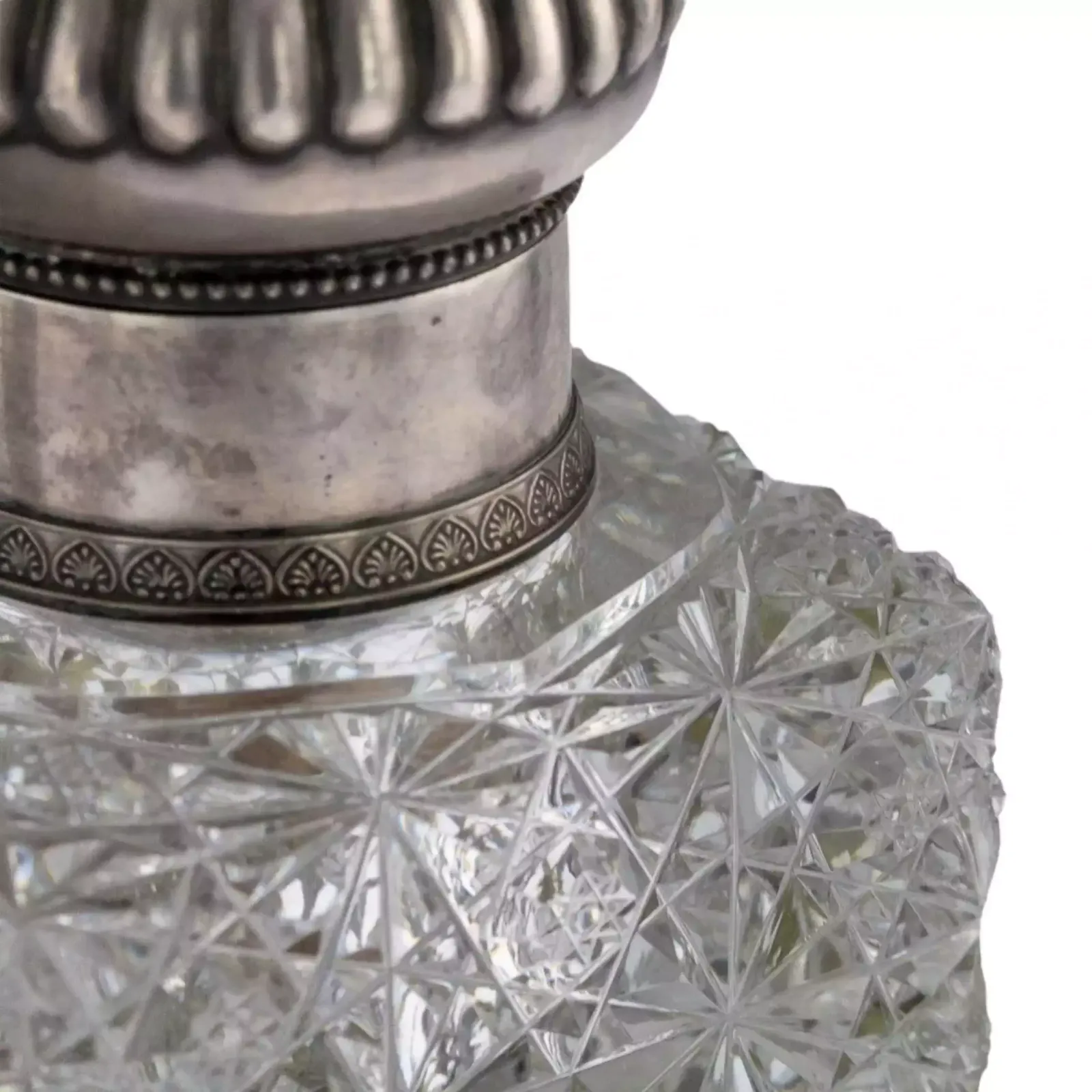 Large Cabinet Inkwell   Zastava, Made Of Crystal, With Silver, On A Marble Base. photo furniture