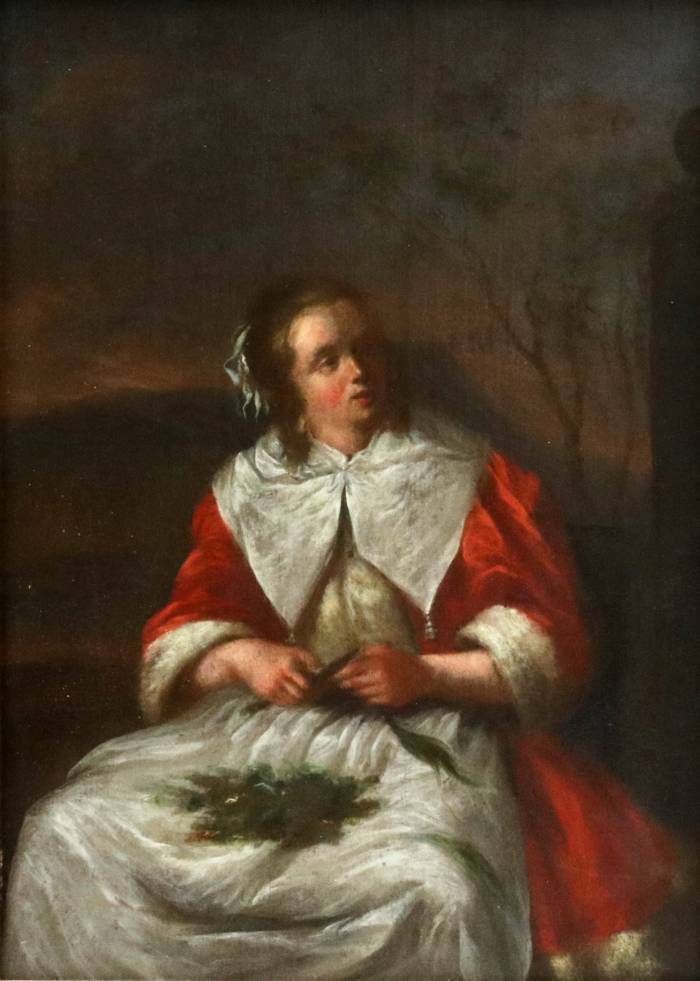 Genre Scene   Woman Cooking Vegetables. Follower Of Gabriel Metsu (1629 1667).
