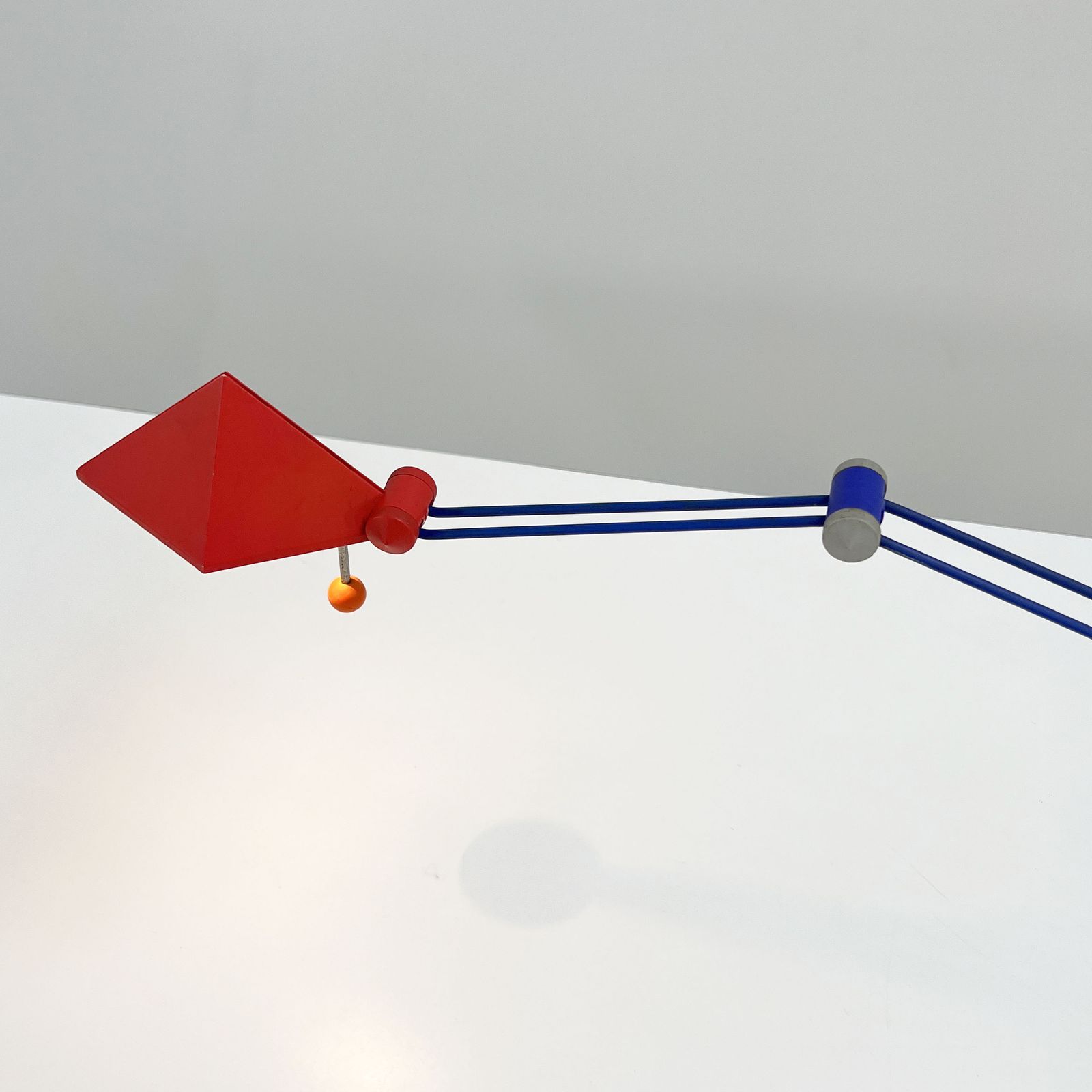 Red Desk Lamp By Lungean & Pellmann For Brilliant Leuchten Germany, 1980s photo vinterior