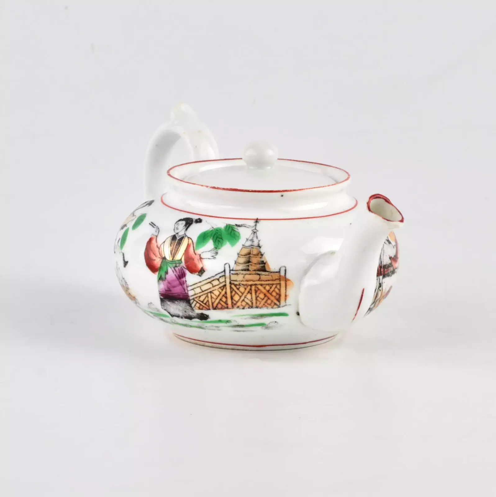 Kuznetsovs Porcelain Teapot., 1800s photo furniture