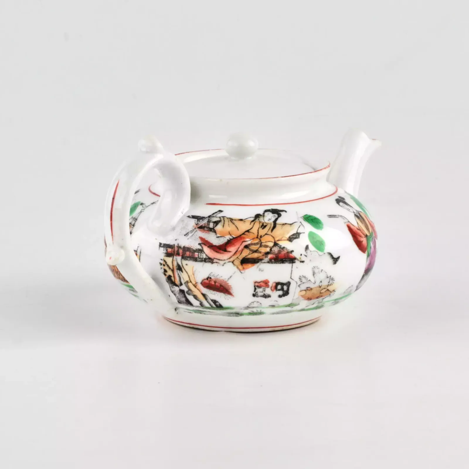 Kuznetsovs Porcelain Teapot., 1800s photo 274.0