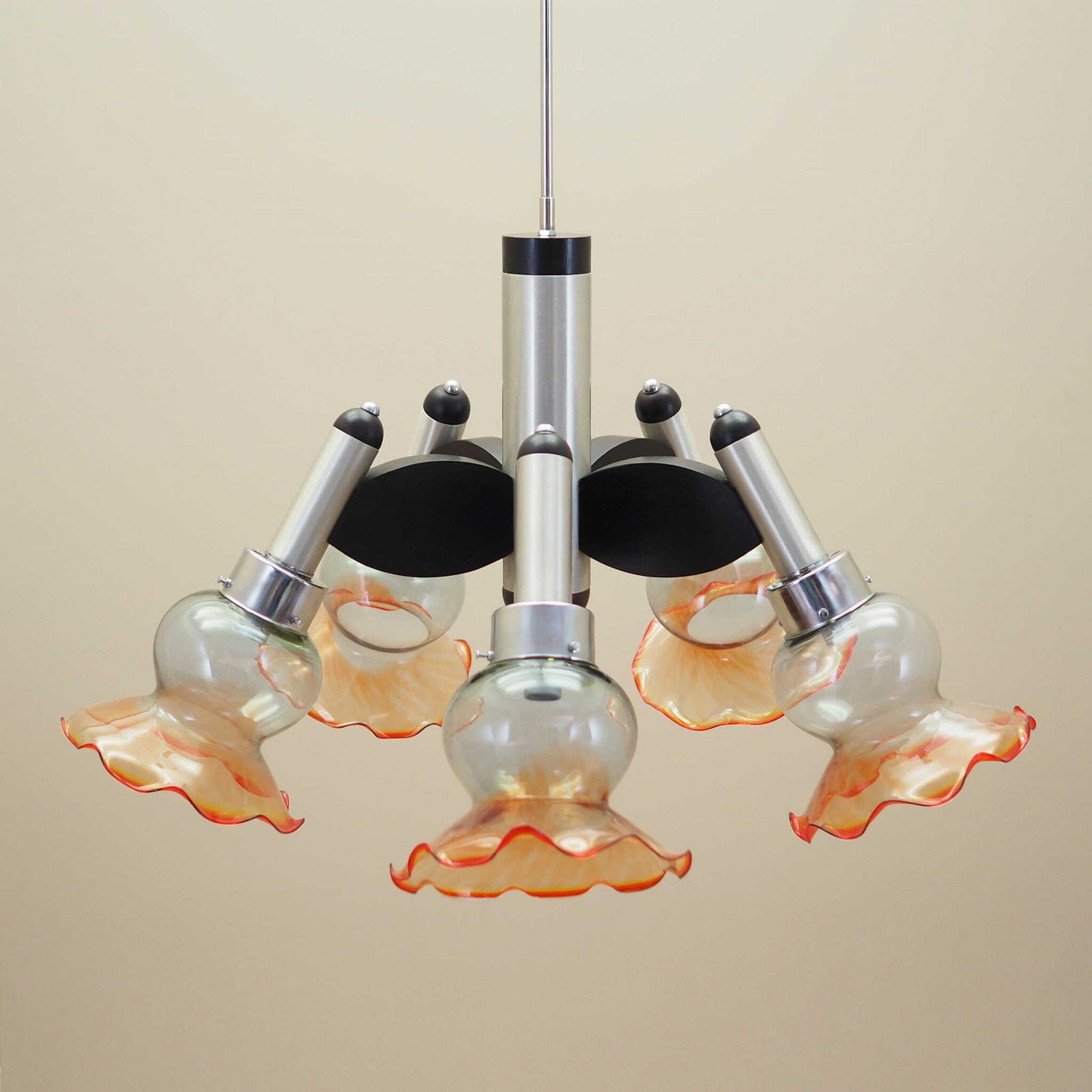 Chandelier, Italian Design, 1970s, Manufacture: Italy photo furniture