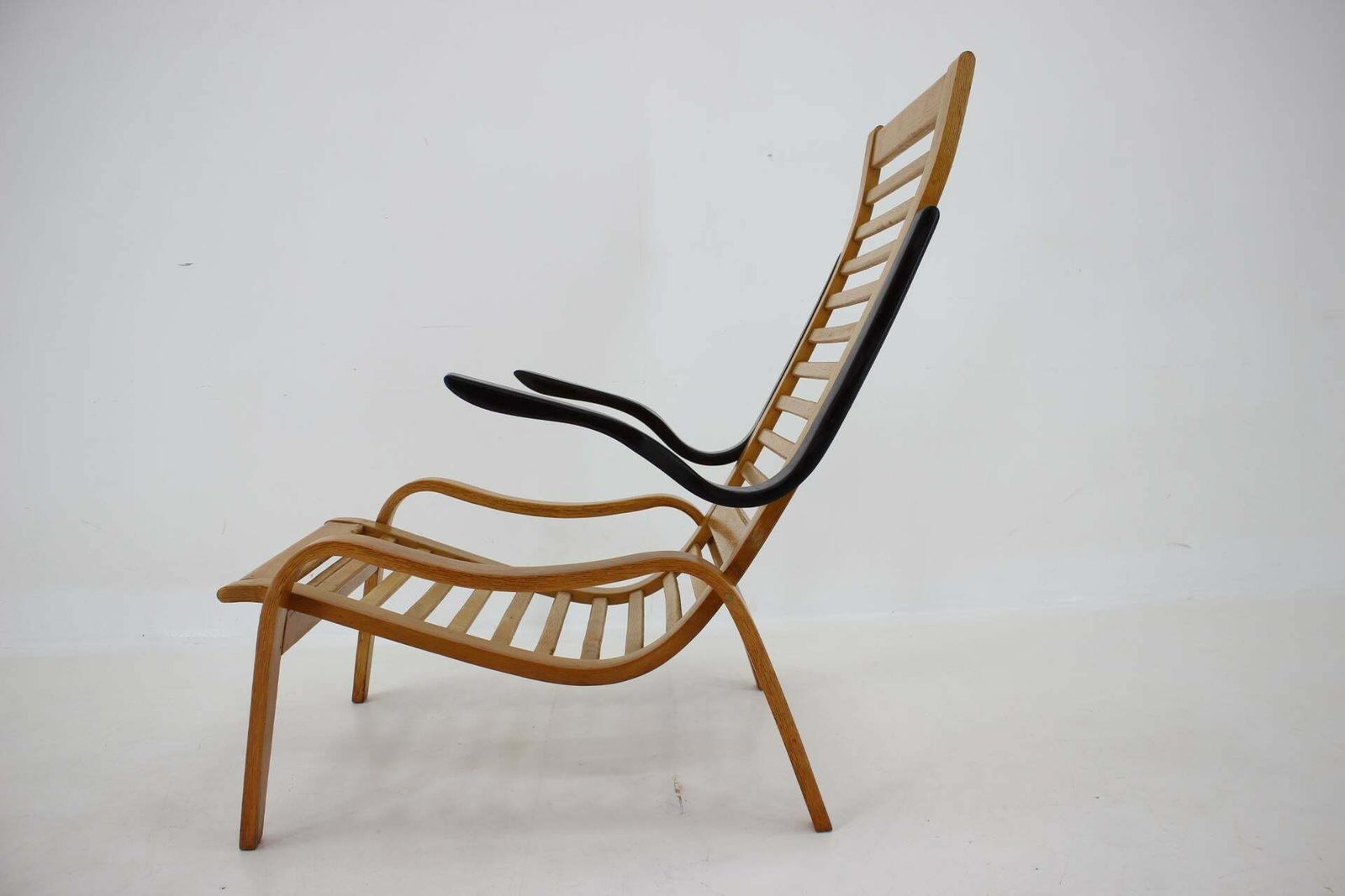 1960s Jan Vanek Beech Bentwood Armchair, Czechoslovakia photo vinterior