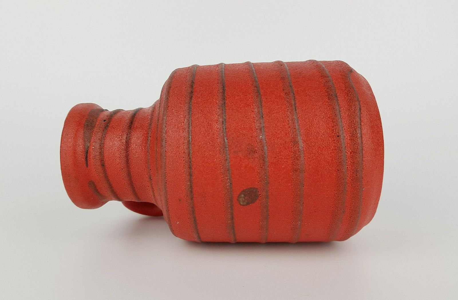 Scheurich Keramik Red Vase 414 16 West German Pottery 1970s Nurnberger Bund photo Home Decor