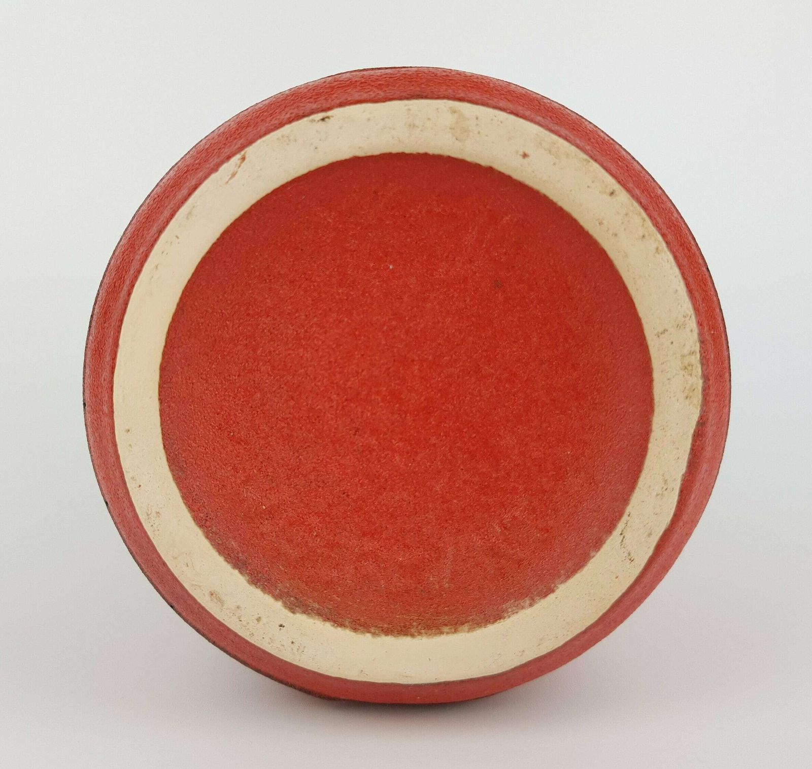 Scheurich Keramik Red Vase 414 16 West German Pottery 1970s Nurnberger Bund photo vinterior