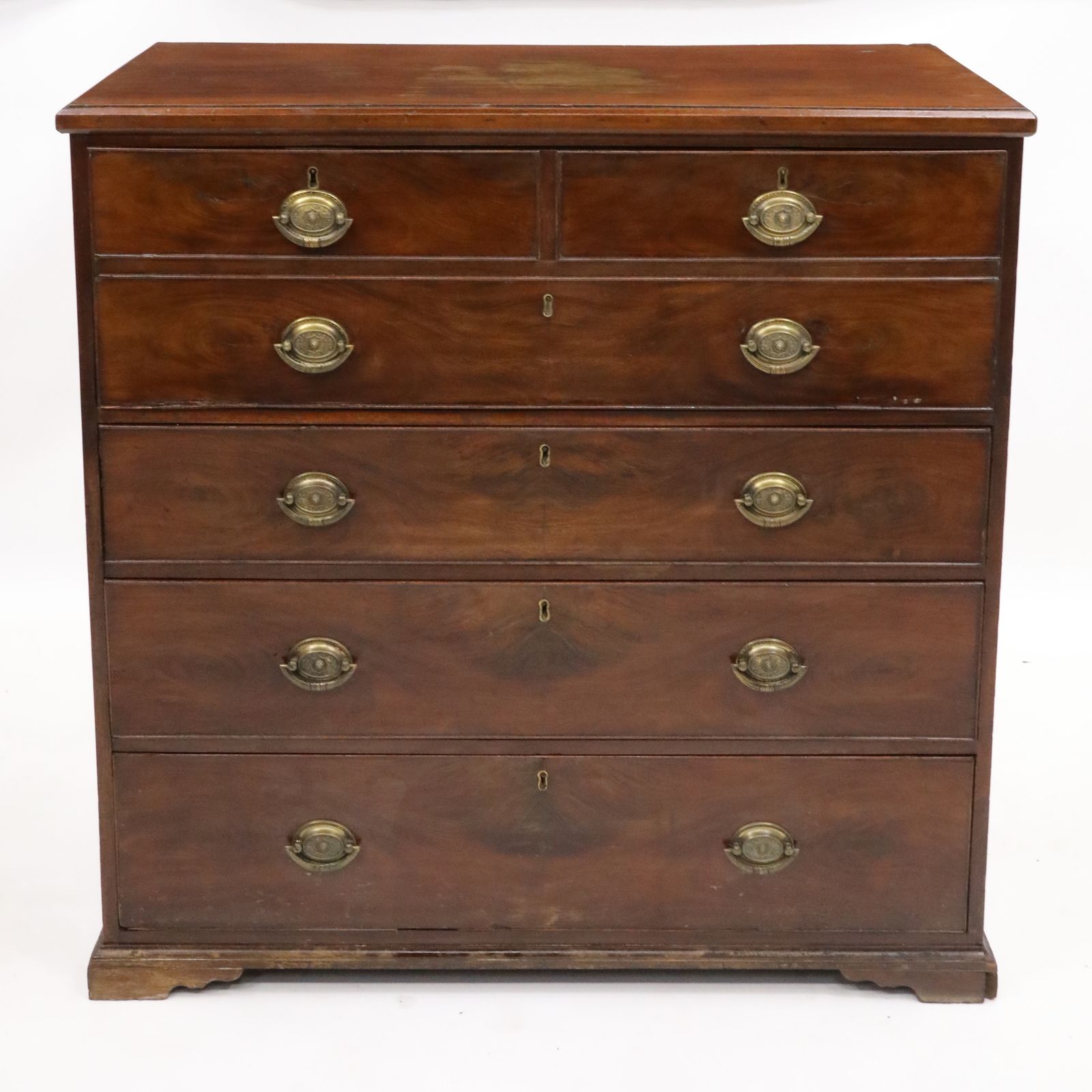 Georgian Mahogany Secretaire Chest Of Drawers Fitted Interior Free Uk Delivery