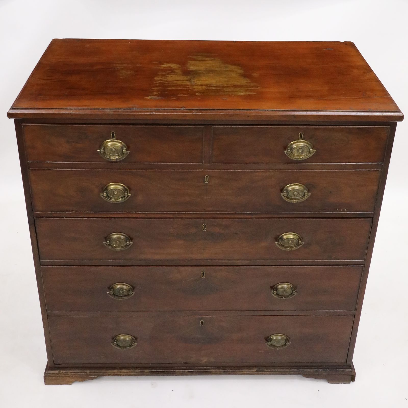 Georgian Mahogany Secretaire Chest Of Drawers Fitted Interior Free Uk Delivery photo 527.0