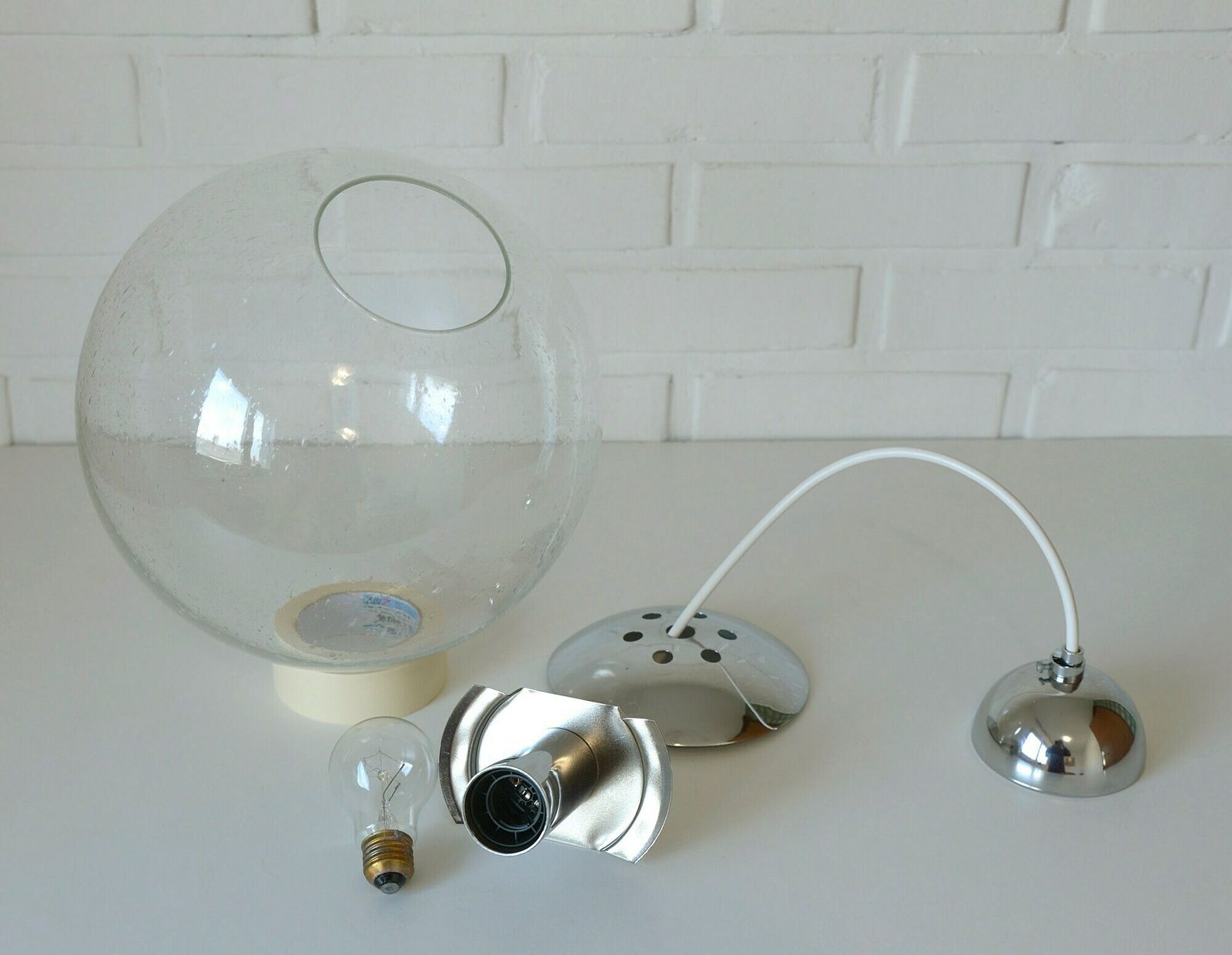 photo furniture Space Age Ceiling Light / 1 Of 4 / Vintage Hanging Lamp / Pendant Light / 1980s Light Fixture / Mid Century Modern