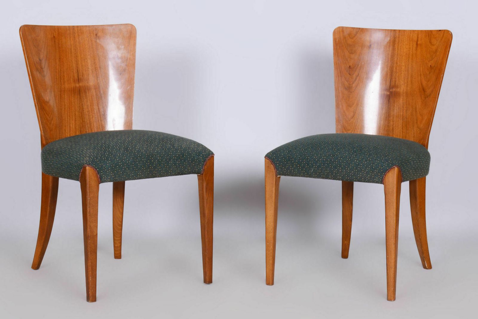 Set Of Four Original Artdeco Chairs, Halabala, Up Zavody, Beech, Czechia, 1940s photo Furniture