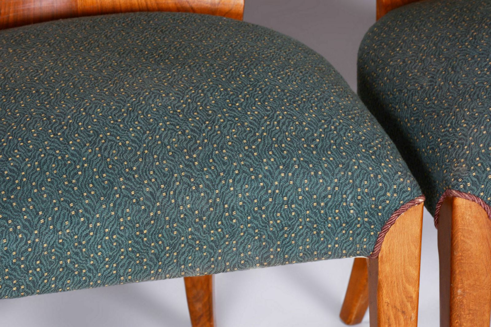 photo furniture Set Of Four Original Artdeco Chairs, Halabala, Up Zavody, Beech, Czechia, 1940s
