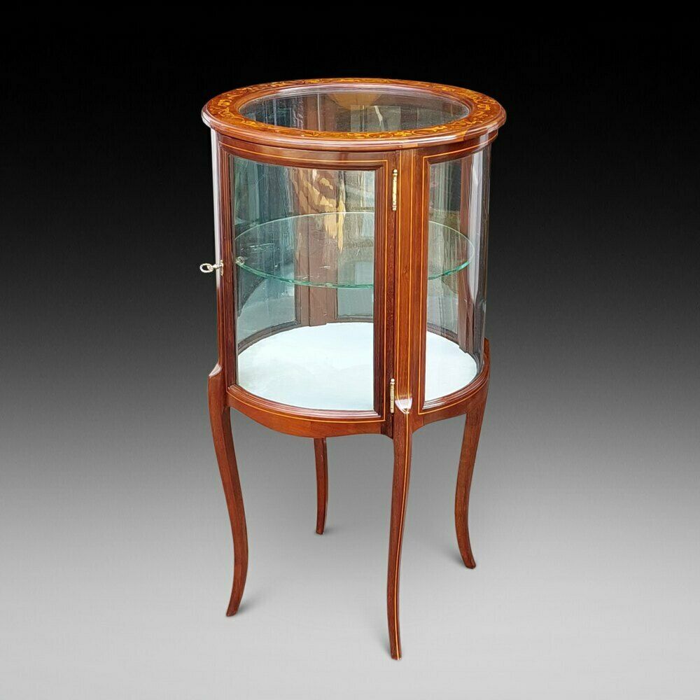 Edwardian Marquetry Bijouterie Display Table