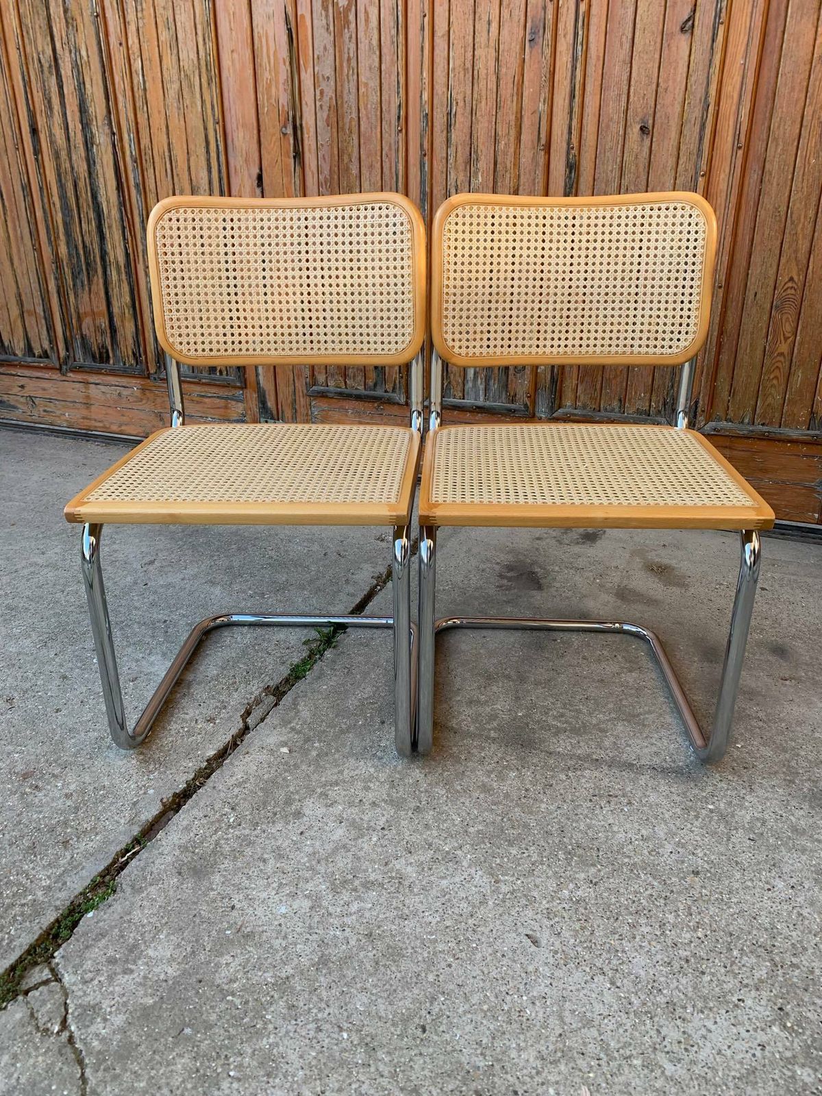 Pair Of Mid Century Cesca Chairs By Marcel Breuer photo buy